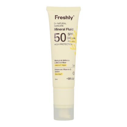 D+ Natural Suncare Mineral Fluid SPF50 50 ml