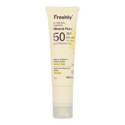 D+ Natural Suncare Mineral Fluid SPF50 50 ml
