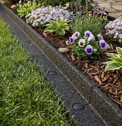 Bordura Flexible Para Jardín 31.2m Con Mazo – Gris_3