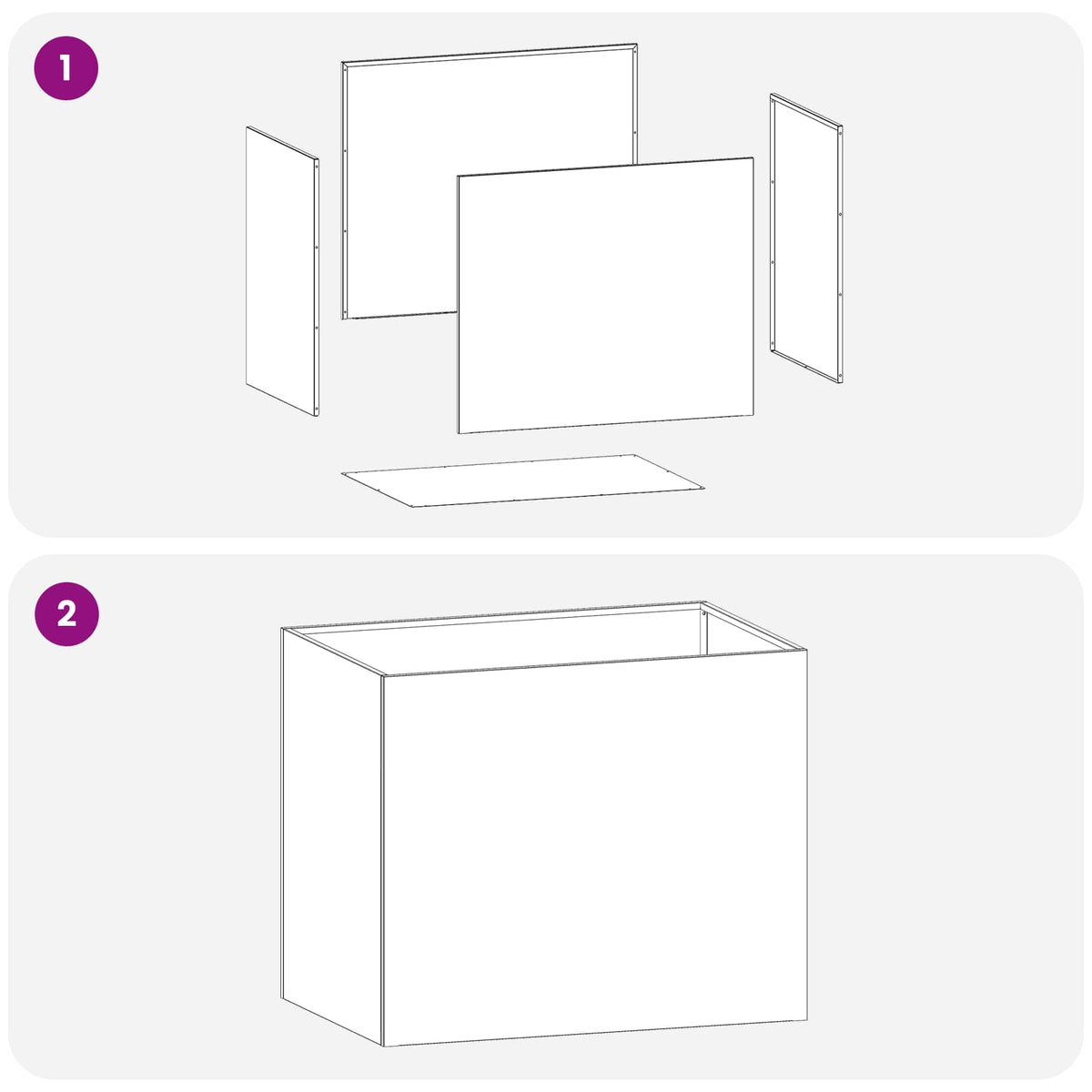 Macetero De Jardín Plateado 50 X 40 X 50 Cm Acero Galvanizado_5