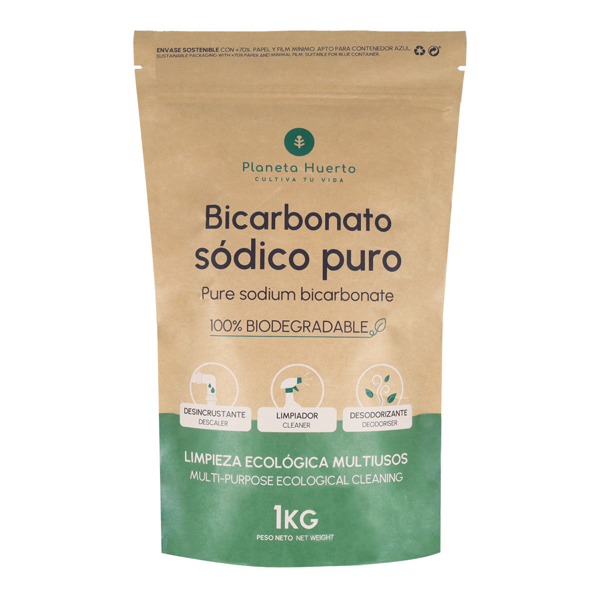 Bicarbonato sódico Planeta Huerto 1 Kg