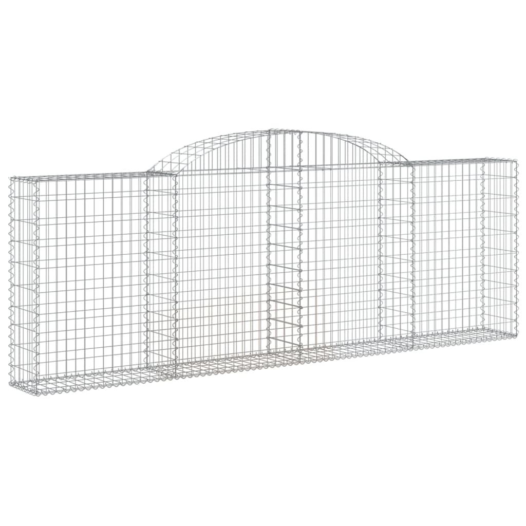 Cestas De Gaviones 25 Uds Forma Arco Hierro 300x30x100/120 Cm_2