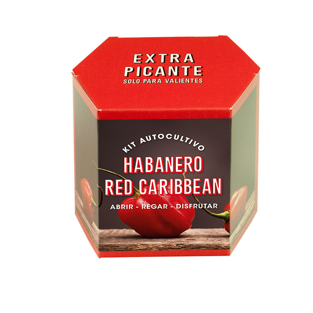 Kit Autocultivo Habanero Red Caribbean Pimiento Extra Picante 450.000 SHU - Resetea_0