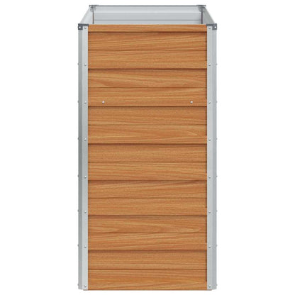 Arriate Elevado Marrón Claro 100 X 40 X 77 Cm Acero Galvanizado_5