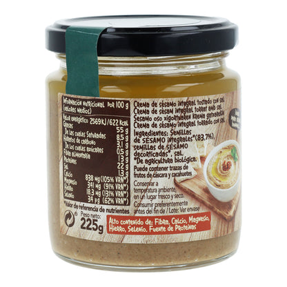 Tahin Integral Tostado con Sal Biocop 225 g