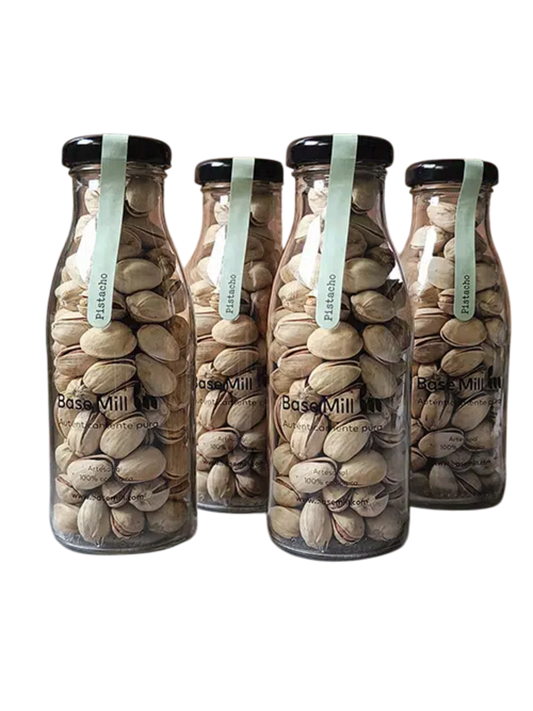Pack Pistachos Tostados Con Cáscara Eco (4 Botellas 125g)._0