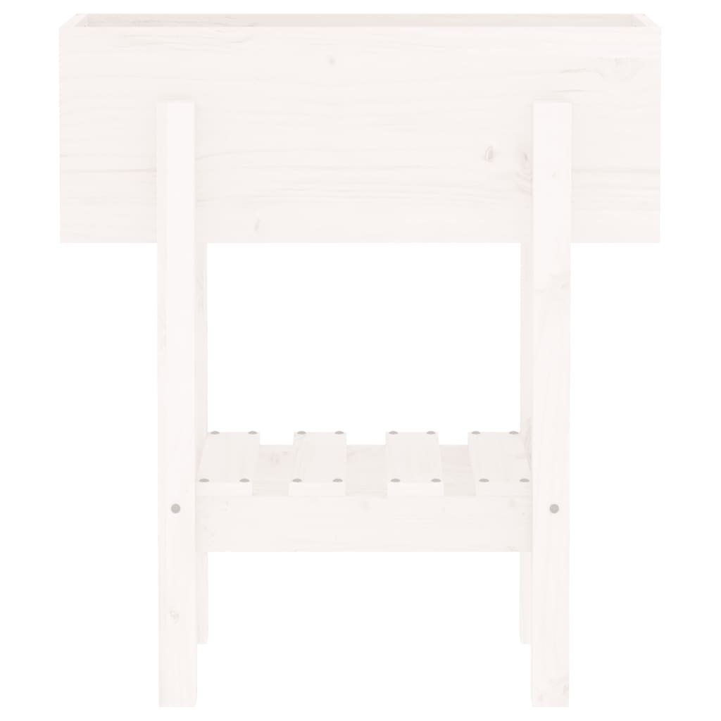 Jardinera Madera Maciza De Pino Blanco 62x30x69 Cm_5