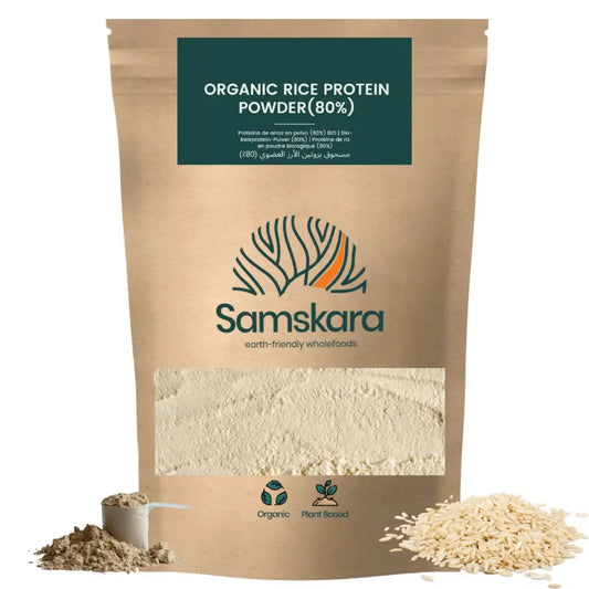 Proteína De Arroz Integral - 500g | Proteína Vegetal En Polvo Vegana Para Batidos Y Repostería, Sin Azúcares Añadidos_0