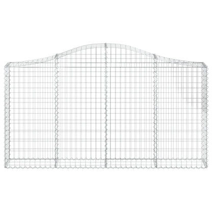 Cestas De Gaviones 4 Uds Forma De Arco Hierro 200x30x100/120 Cm_3