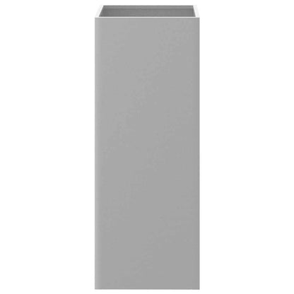 Jardinera De Acero Galvanizado Plateado 32x29x75 Cm_4