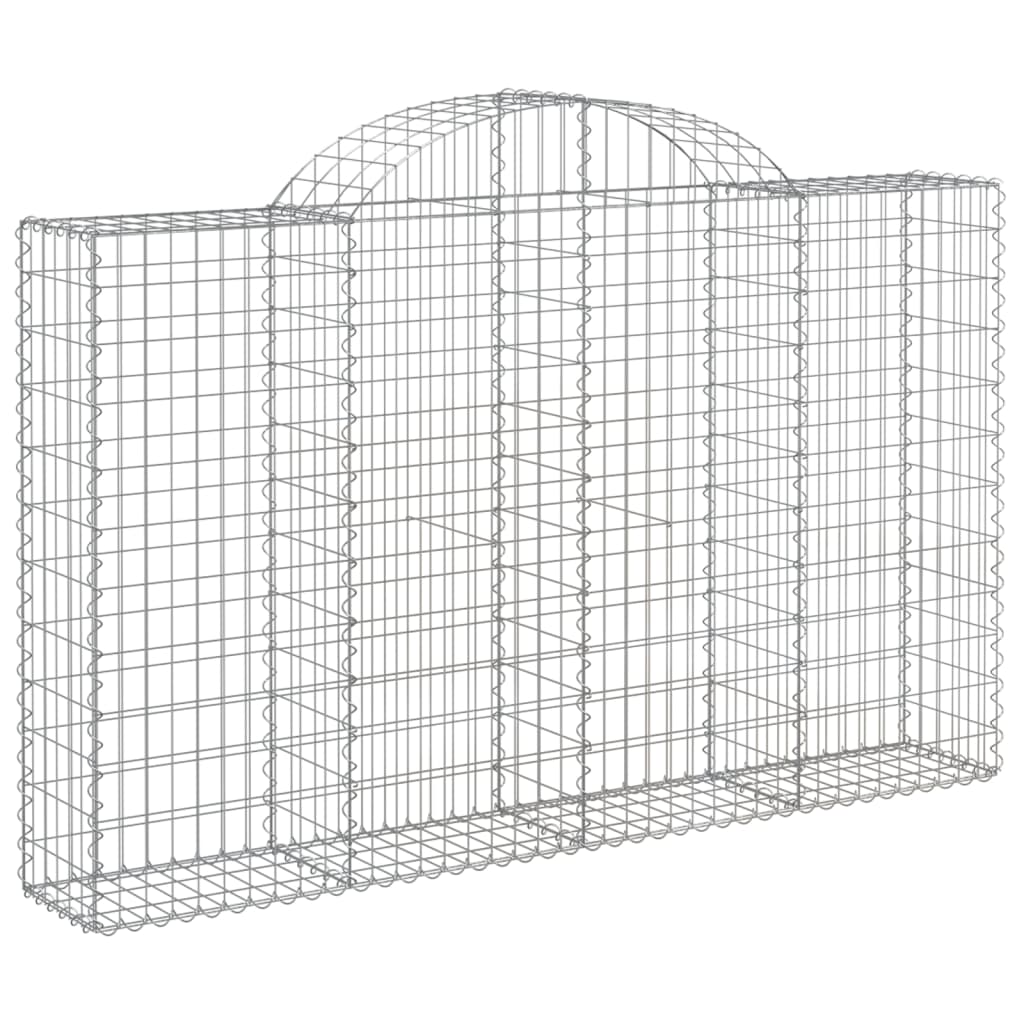 Cestas Gaviones 12 Uds Forma De Arco Hierro 200x30x120/140 Cm_2