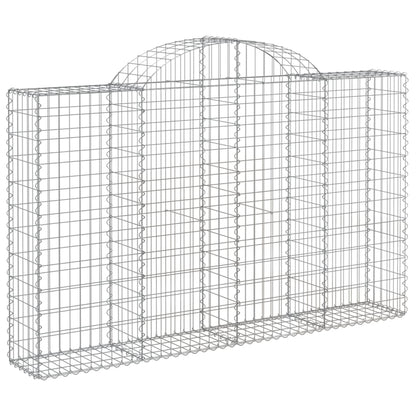 Cestas Gaviones 12 Uds Forma De Arco Hierro 200x30x120/140 Cm_2
