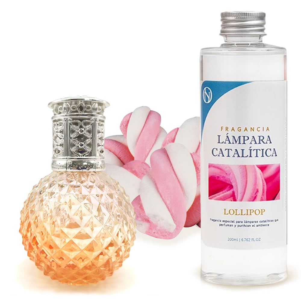 Lámpara Catalítica Orange Diamonds + Aroma Lollipop 200ml - Elimina Malos Olores, Impurezas Y Perfuma_0