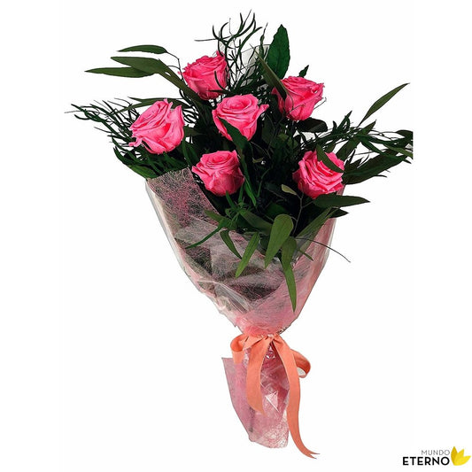 Mundo Eterno Ramo De 6 Rosas Eternas Rosas_0