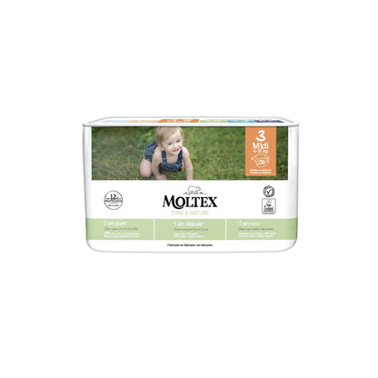 Pañales T3 (4-10 kg)  Moltex Pure &amp; Nature, 56 Uds