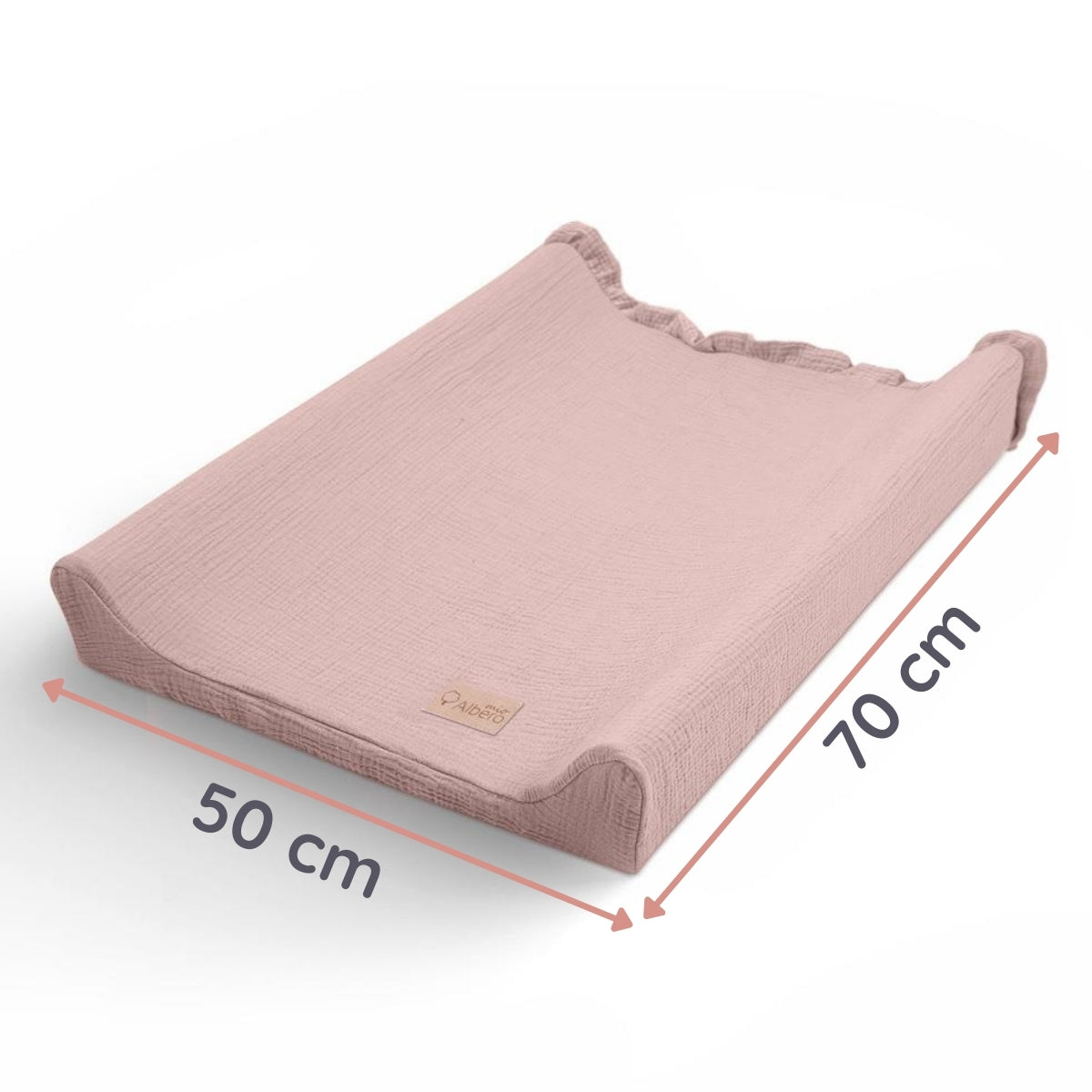 Funda De Cambiador Muselia Algodón 100% Cotton Color Rosa_2