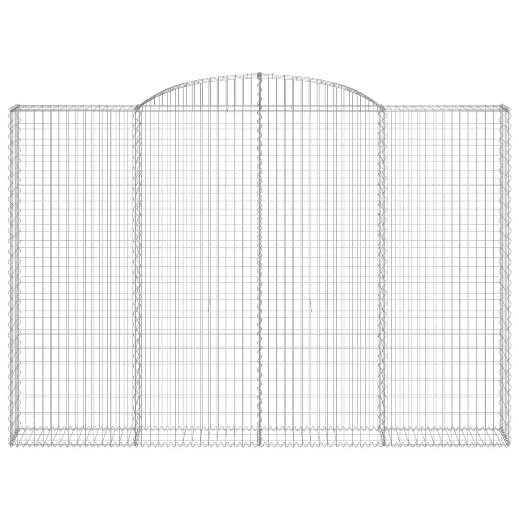 Cestas De Gaviones 5 Uds Forma De Arco Hierro 300x30x200/220 Cm_3