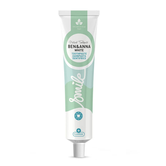 Dentífrico White con flúor Ben & Anna tubo 75 ml