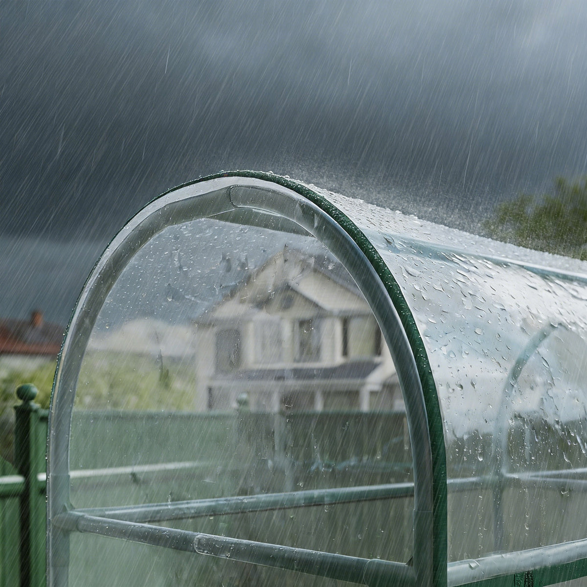 Outsunny Invernadero Pequeño Con 6 Estantes De Acero Y 2 Puertas Enrollables_3