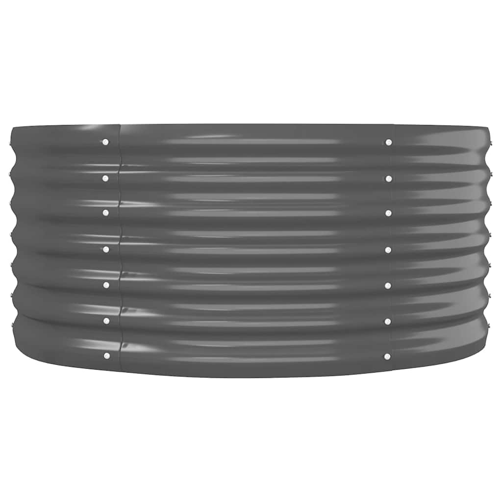 Jardinera Arriate Acero Galvanizado Antracita 368x80x36 Cm_3