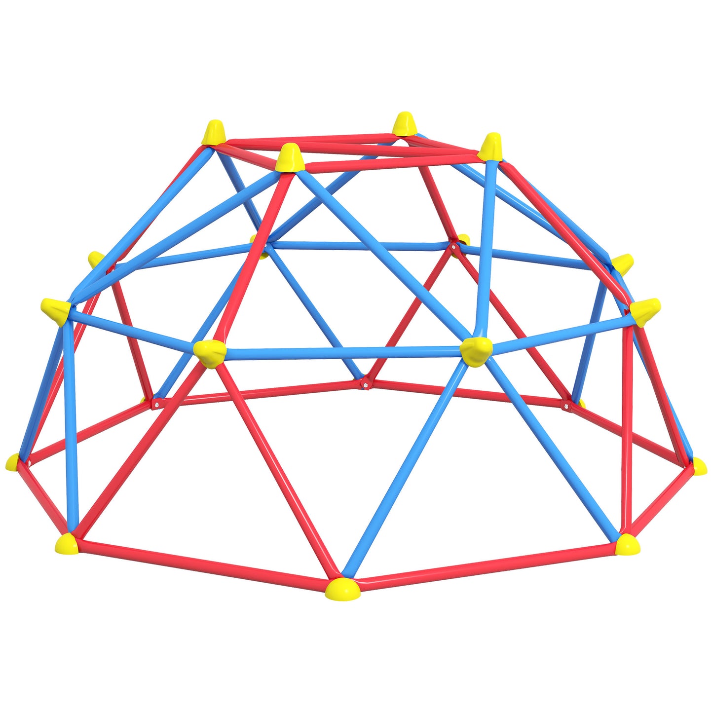 Outsunny Cúpula De Escalada Para Niños De 3-8 Años Ø183x90 Cm Rojo Y Azul_0