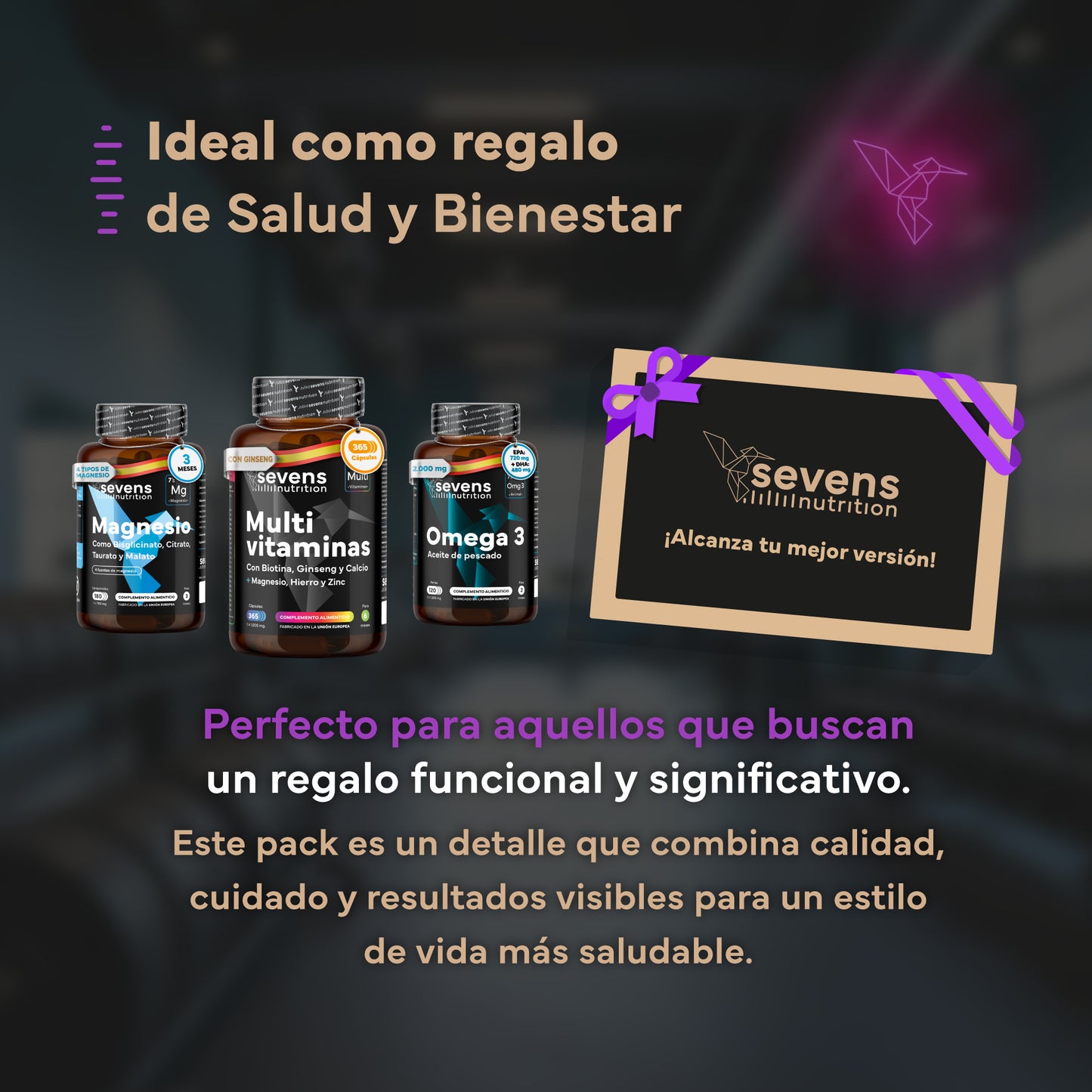 Pack Energía. Con Multivitaminas, Omega 3 Y Magnesio. Sevens Nutrition. Energía y Vitalidad_5