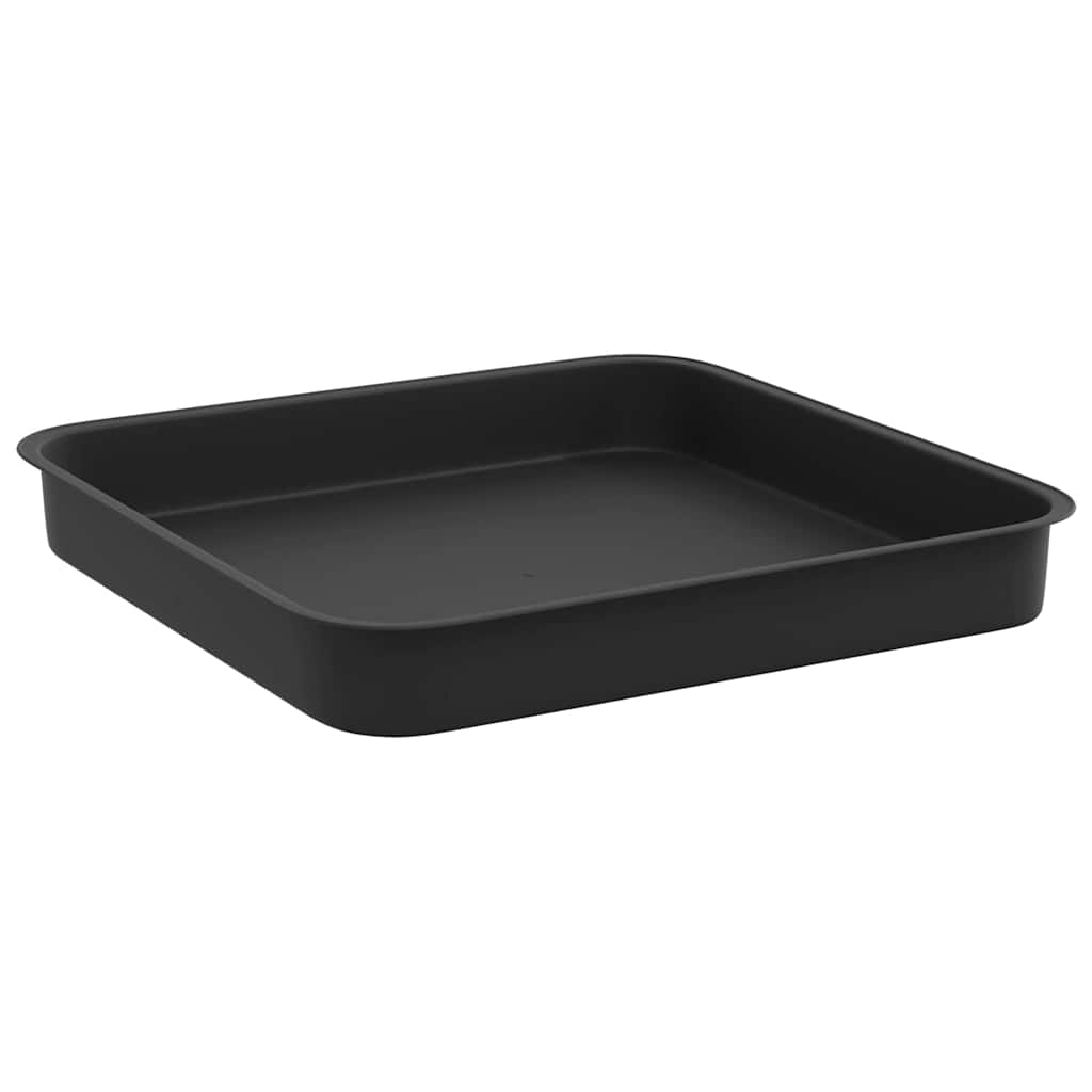 Bandeja Cuadrada Para Flores 24 Pcs Negro 15 X 15 X 2 Cm_4