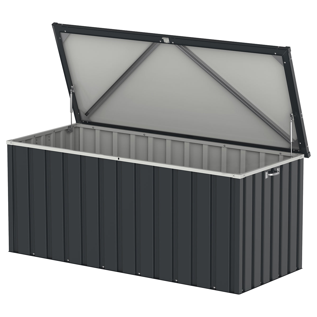 Apollo 585 L Anthracite Grey Metal Storage Chest_1