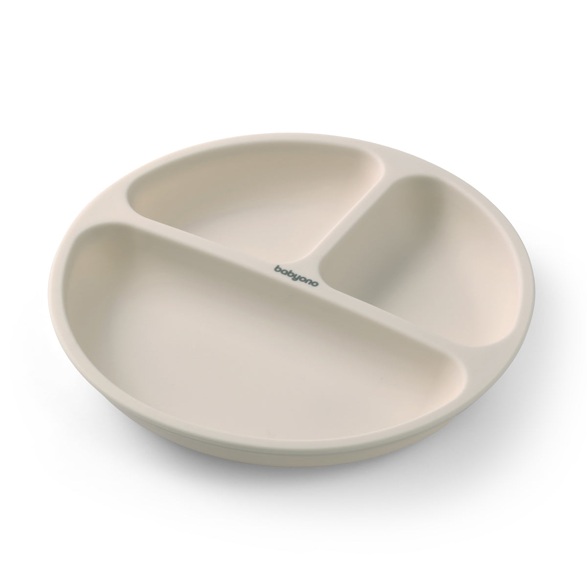 Plato De Silicona Con Compartimentos Y Ventosa Beige_5