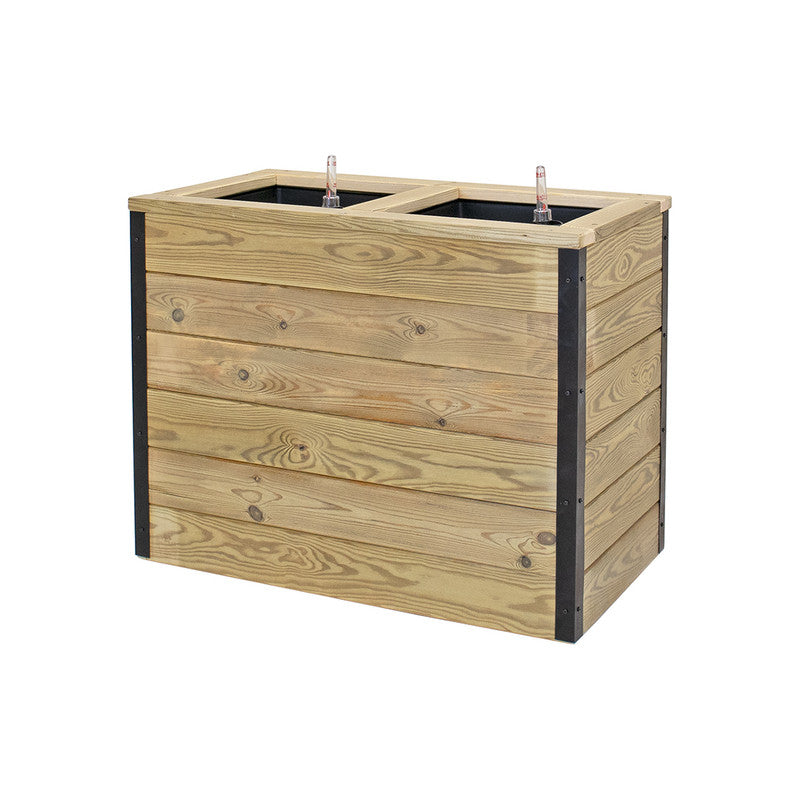 Jardinera Con Autorriego De Madera Nidum Interior Y Exterior Hortalia 75x40x60 Cm_2