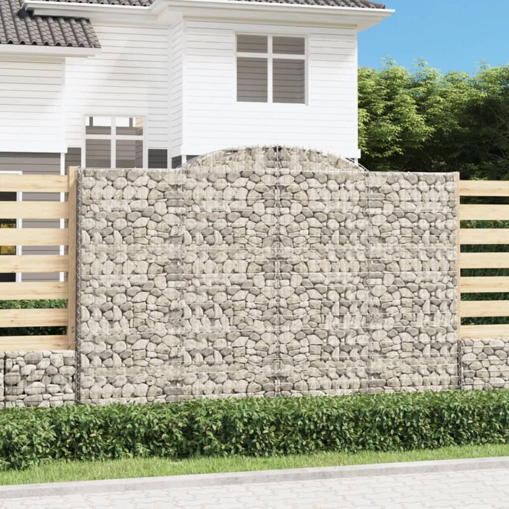 Cestas De Gaviones 5 Uds Forma De Arco Hierro 300x30x200/220 Cm_1
