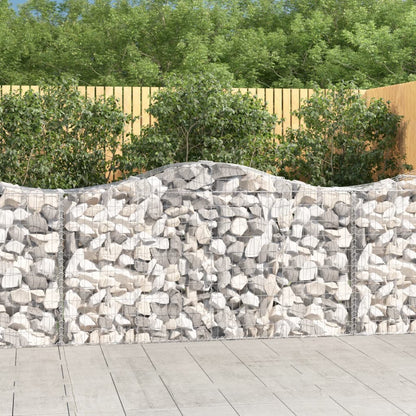 Cestas De Gaviones 4 Uds Forma De Arco Hierro 200x50x100/120cm_1