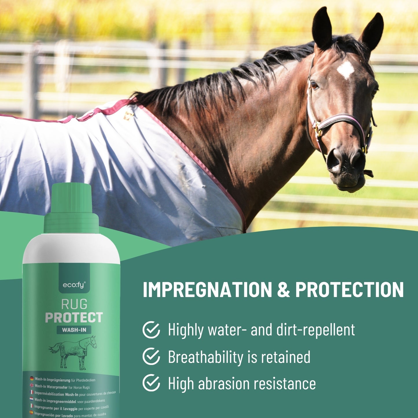 Impregnación Por Lavado Para Mantas De Cuadra - Eco:fy - 500 Ml_1