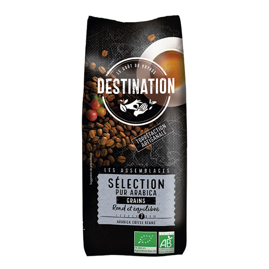 Café en Grano Selección 100%  Arábica BIO Destination 500 g
