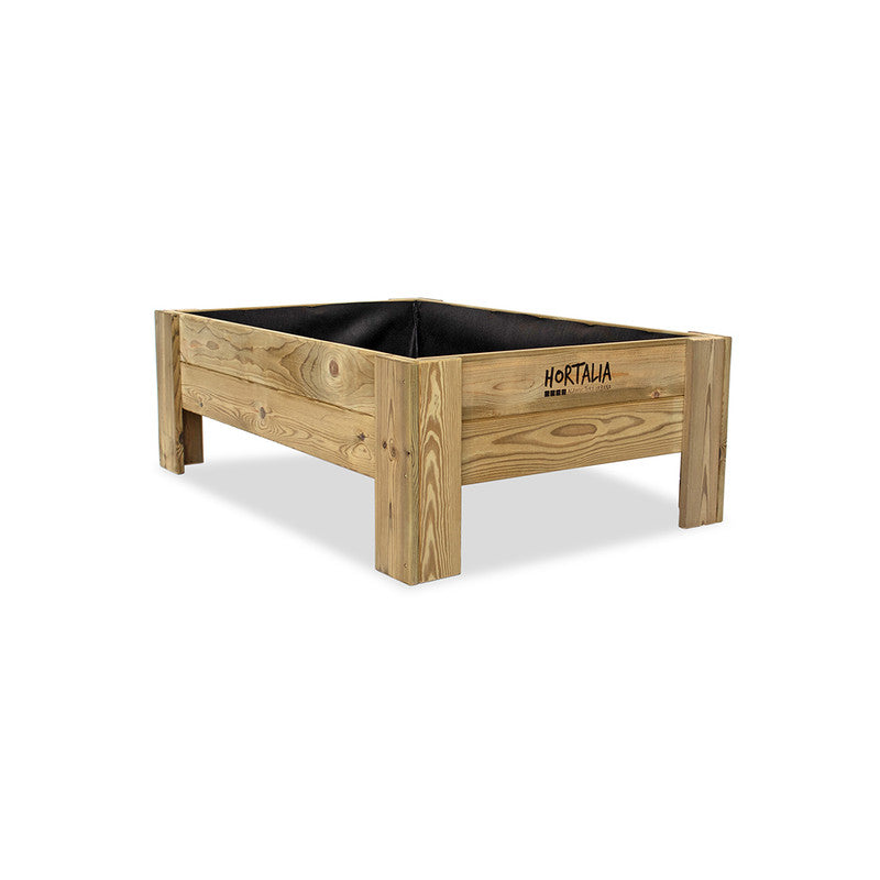 Mesa De Cultivo Elevada Madera Tratada Exterior Hortalia Gardenbrico L40 120x80x40 Cm_0