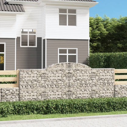 Cestas Gaviones 5 Uds Forma De Arco Hierro 300x30x120/140 Cm_1