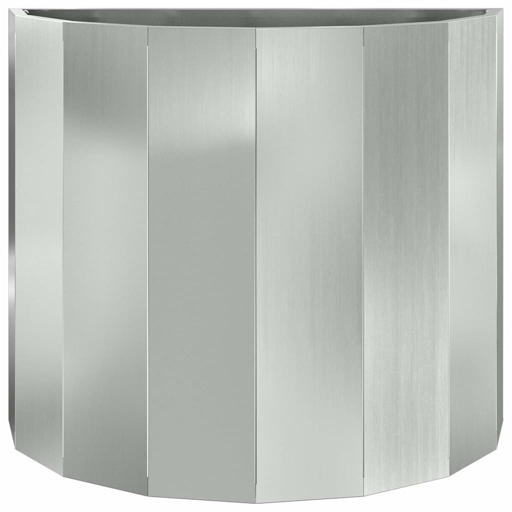 Jardinera Plateado 60 X 30 X 50 Cm Acero Galvanizado_4