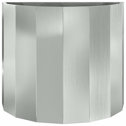 Jardinera Plateado 60 X 30 X 50 Cm Acero Galvanizado_4