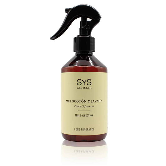 Ambientador Pulverizador Melocotón y Jazmín SYS Aromas 300 ml | Colección 1991 | Aroma Dulce y Afrutado | Relajante_0