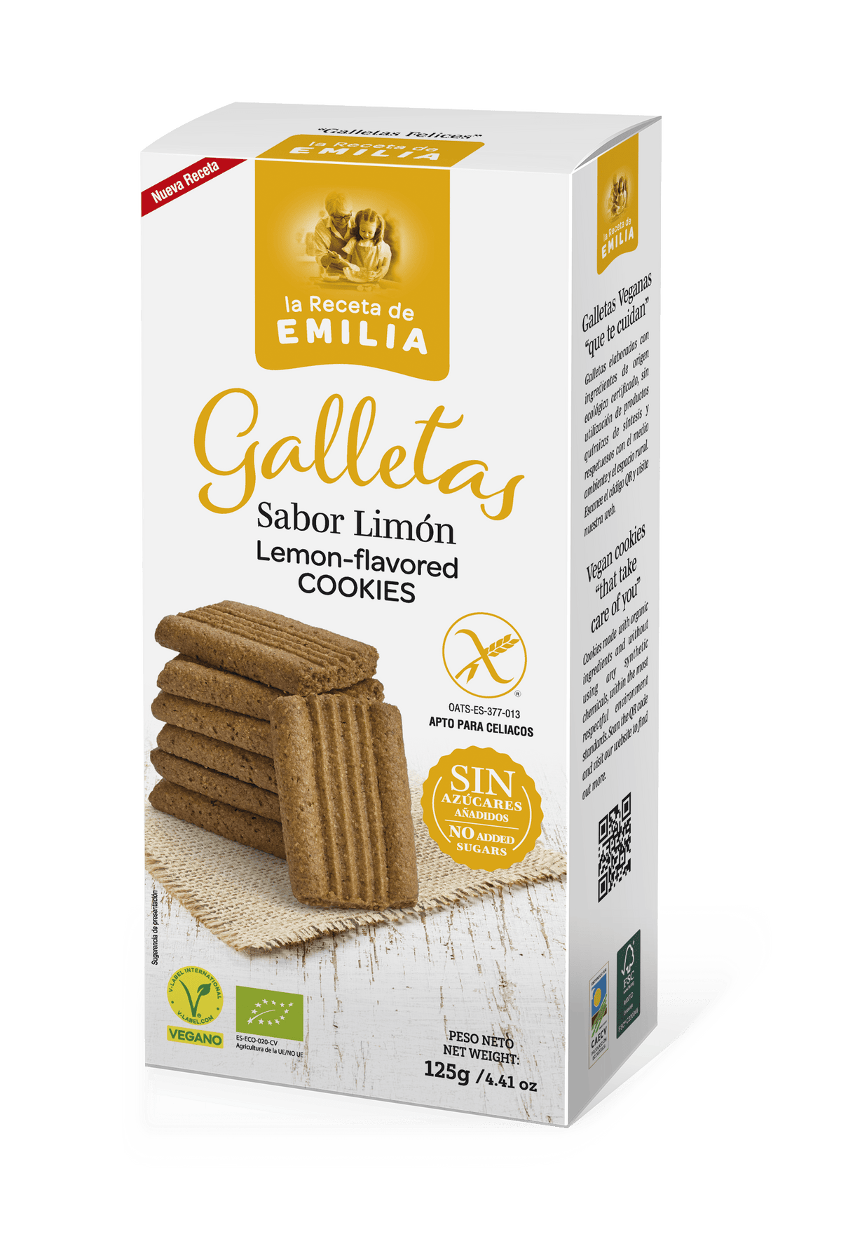 Galletas Sabor Limon "sin Azucares Añadidos" 125 Gr._0