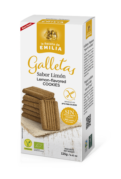 Galletas Sabor Limon "sin Azucares Añadidos" 125 Gr._0
