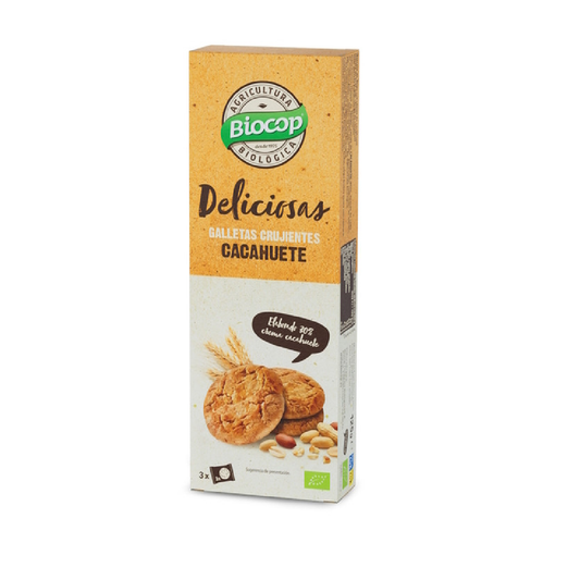 Galletas Crujientes de Cacahuete Deliciosas Bio Biocop 125 g