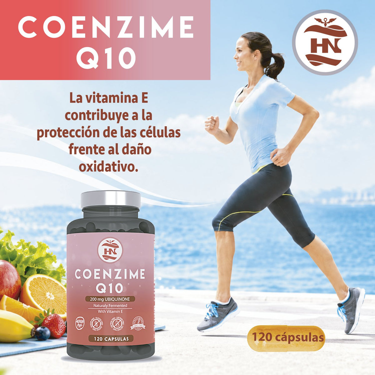 Pack 2 X Coenzima Q10 200mg + Vitamina E - 2 X 120 Cápsulas - Complemento Alimenticio_4