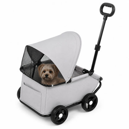 Carrito Plegable Mascotas 83x54x45cm Nyana Pets | Carro Para Perro O Gato | Transportin Perro | Capota Transpirable_4