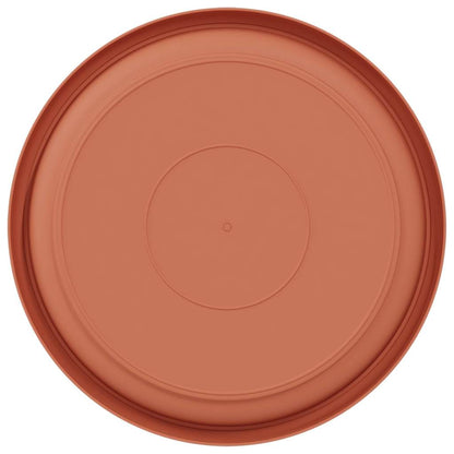 Bandeja Redonda Para Flores 24 Pcs Rojo Ladrillo Plástico_5