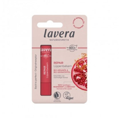Bálsamo labial reparador aceite de argan &amp; granada bio Lavera 4,5 g