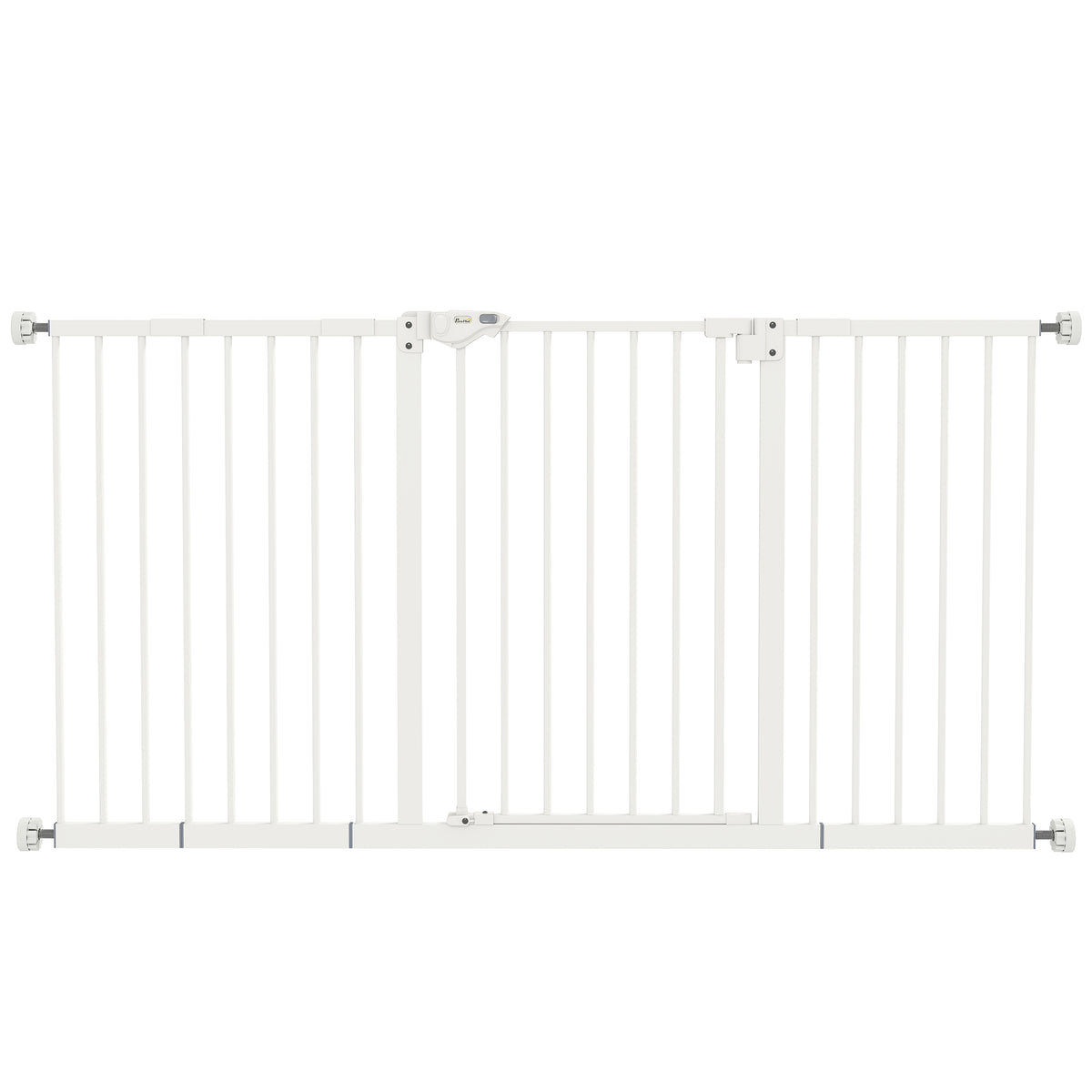 Pawhut Barrera De Seguridad Extensible Para Puertas 74-147,5x76,2 Cm Blanco_0