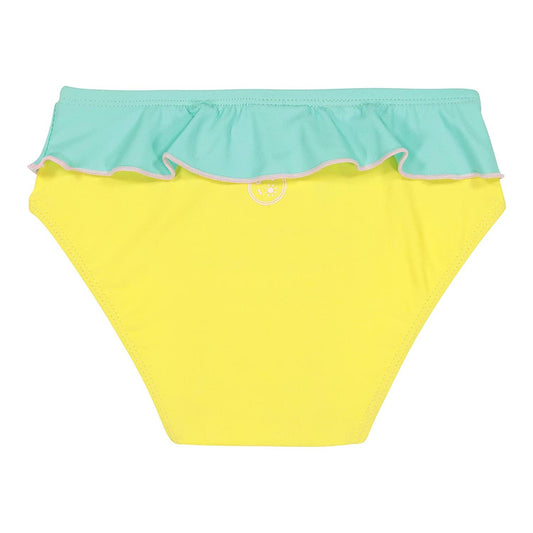 Bañador protector contra rayos UV amarillo y verde 18 meses