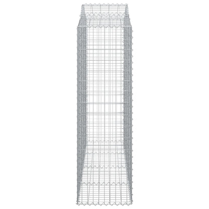 Cestas Gaviones 14 Uds Forma De Arco Hierro 200x50x160/180 Cm_4