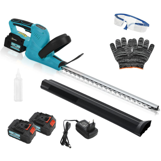 Cortasetos Eléctrico Outsunny Metal, Nailon Azul Y Negro 86x17x17 Cm 84h-387v90bu_0